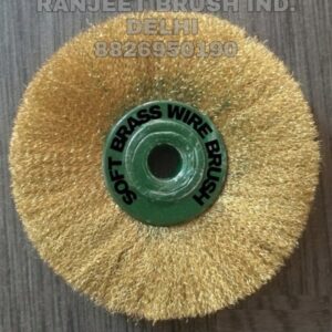 WHEEL BRUSH BRASS - 3 INCH
