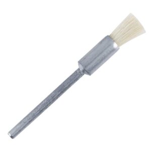 END BRUSH WHIE STIFF MOUNTED - (200-047)
