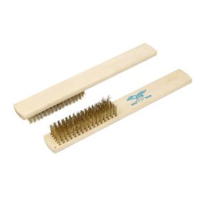 HANDLE BRUSH WOOD WHITE - 6 ROWS